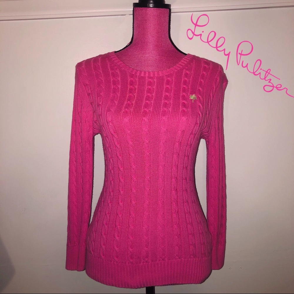 Vintage Lilly Pulitzer Cable Knit Sweater